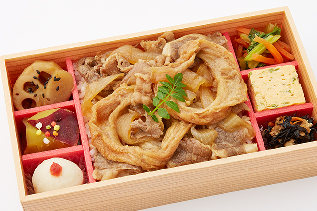 本場沖縄麩を使ったあふそや特製牛丼弁当